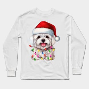 Christmas Maltese Long Sleeve T-Shirt